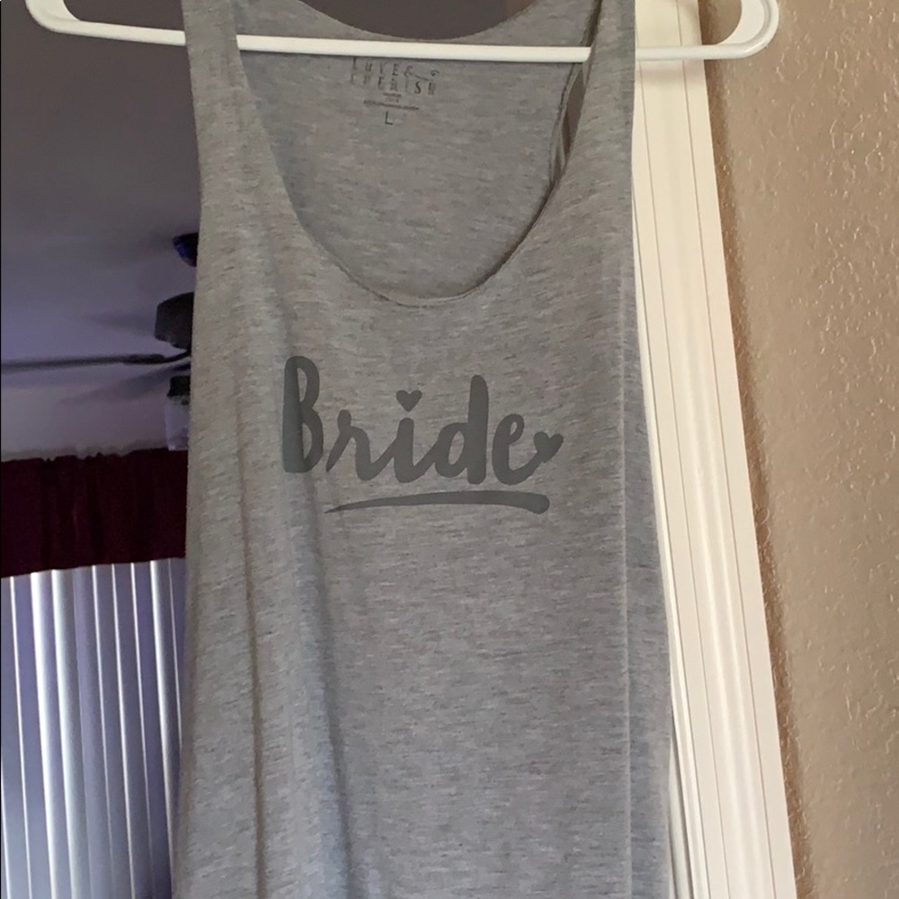 Bride tank top